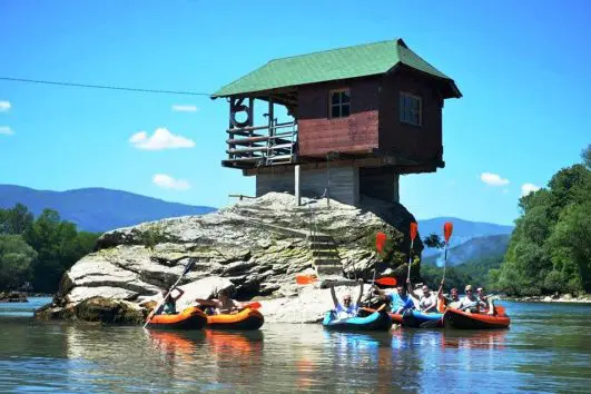 vožnja kajaka na Drini Drina Kayaking