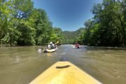 Kayak adventure on the Ibar river