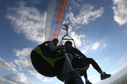 Paragliding on Rajac